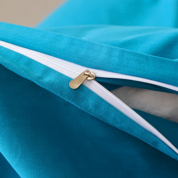 91家纺网 家纺一手货源 找家纺 晶缦家纺 2024新款全棉13376纯色喷气全棉磨毛单品被套 暖芸馨-云山蓝