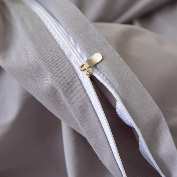 91家纺网 家纺一手货源 找家纺 晶缦家纺 2024新款全棉13376纯色喷气全棉磨毛单品被套 暖芸馨-浅青灰