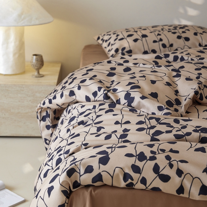 91家纺网 家纺一手货源 找家纺 怡家居 2024新款全棉磨毛印花四件套 芊寻