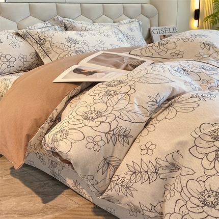 91家纺网 家纺一手货源 找家纺 （总）2024新款全棉磨毛印花套件单品系列-单被套