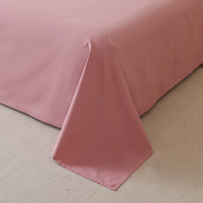 91家纺网 家纺一手货源 找家纺 晶缦家纺 2024新款全棉13376纯色喷气全棉磨毛单品床单 暖芸馨-山黎豆红