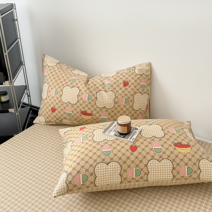 91家纺网 家纺一手货源 找家纺 呗旺鹿 2024新款全棉印花休闲风四件套 保罗