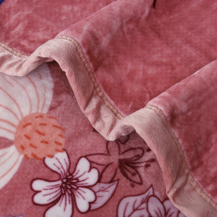 91家纺网 家纺一手货源 找家纺 好艺佳毛毯 2025新款升级多功能3D数码印花毛毯 被套两用拉舍尔云毯 金枝玉叶-豆沙