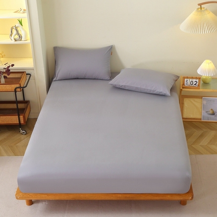 91家纺网 家纺一手货源 找家纺 （总）2025新款100%棉13376纯色喷气全棉磨毛床笠单件纯棉单品床笠加厚保暖床罩床垫保护罩套