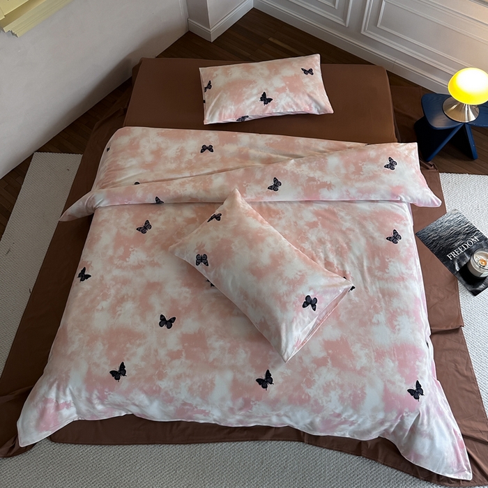 91家纺网 家纺一手货源 找家纺 怡家居 2024新款全棉磨毛印花四件套 悠然