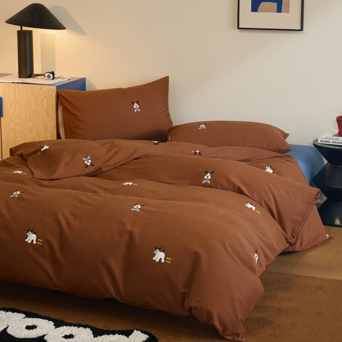 91家纺网 家纺一手货源 找家纺 怡家居 2024新款全棉磨毛印花四件套 小可爱