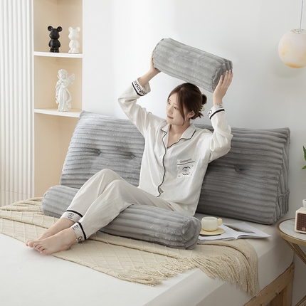 91家纺网 家纺一手货源 找家纺 （总）沐沐家纺 2026新款魔法绒三角靠背