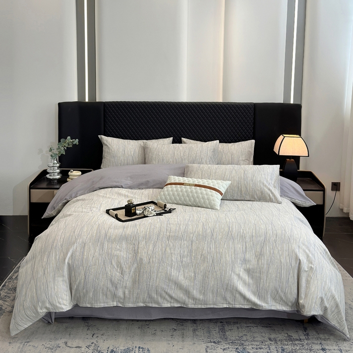 91家纺网 家纺一手货源 找家纺 怡家居 2024新款全棉磨毛印花四件套 寻意