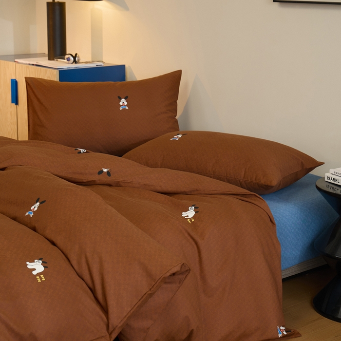 91家纺网 家纺一手货源 找家纺 怡家居 2024新款全棉磨毛印花四件套 小可爱