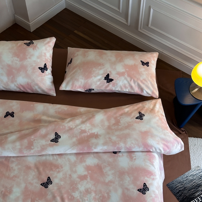 91家纺网 家纺一手货源 找家纺 怡家居 2024新款全棉磨毛印花四件套 悠然