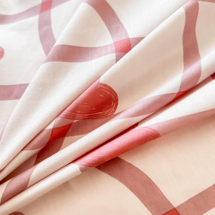 91家纺网 家纺一手货源 找家纺 呗旺鹿 2024新款全棉印花休闲风四件套 心语