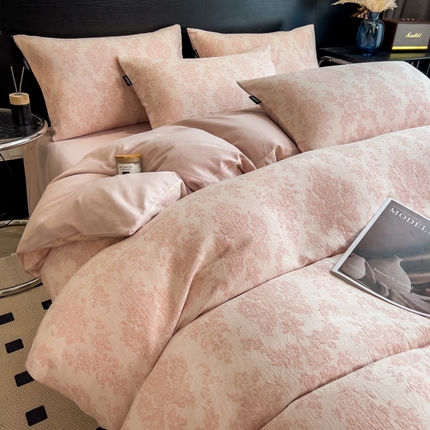 91家纺网 家纺一手货源 找家纺 （总）席世家 2024新款三层纱磨毛四件套