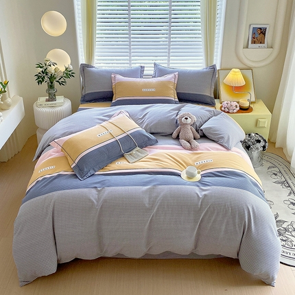 91家纺网 家纺一手货源 找家纺 （总）威布斯 2025新款加厚全棉磨毛四件套