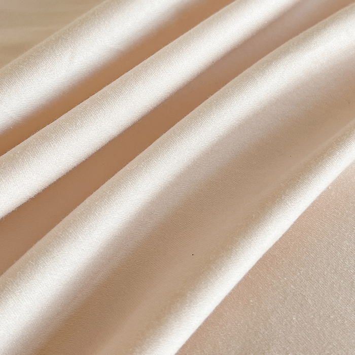 91家纺网 家纺一手货源 找家纺  【A类母婴级】100支长绒棉四件套全棉纯棉重工高端刺绣拼接被套简约床单床笠款床上用品 澜梦-白桃