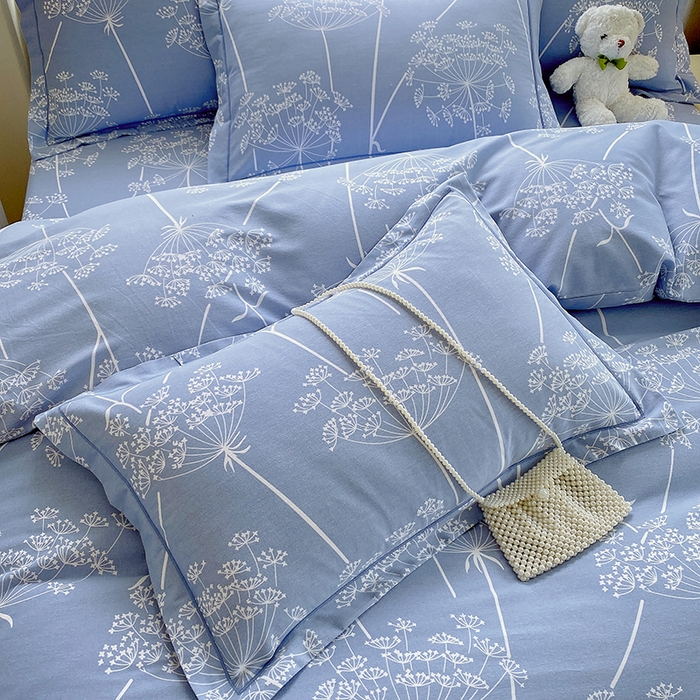 91家纺网 家纺一手货源 找家纺 威布斯 2025新款加厚纯棉全棉磨毛三件套四件套 晨慕间-灰