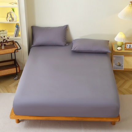91家纺网 家纺一手货源 找家纺 （总）2025新款100%棉13376纯色喷气全棉磨毛床笠单件纯棉单品床笠加厚保暖床罩床垫保护罩套