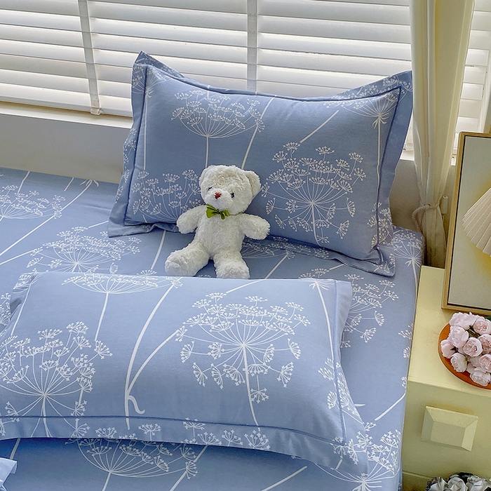 91家纺网 家纺一手货源 找家纺 威布斯 2025新款加厚纯棉全棉磨毛三件套四件套 晨慕间-灰