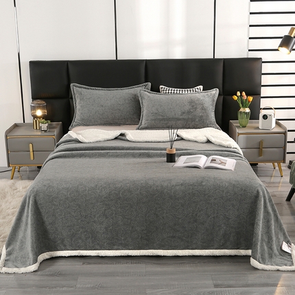 91家纺网 家纺一手货源 找家纺 （总）悦织湾家纺 2025新款富贵绒羊羔绒双层复合毛毯