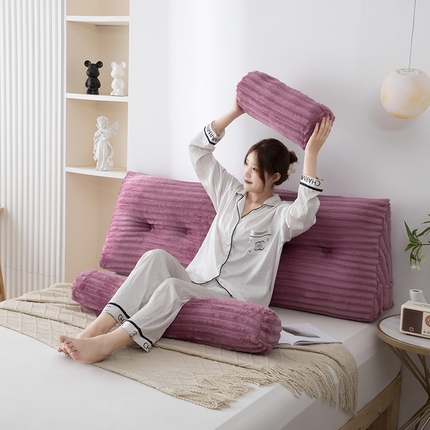 91家纺网 家纺一手货源 找家纺 （总）沐沐家纺 2026新款魔法绒三角靠背