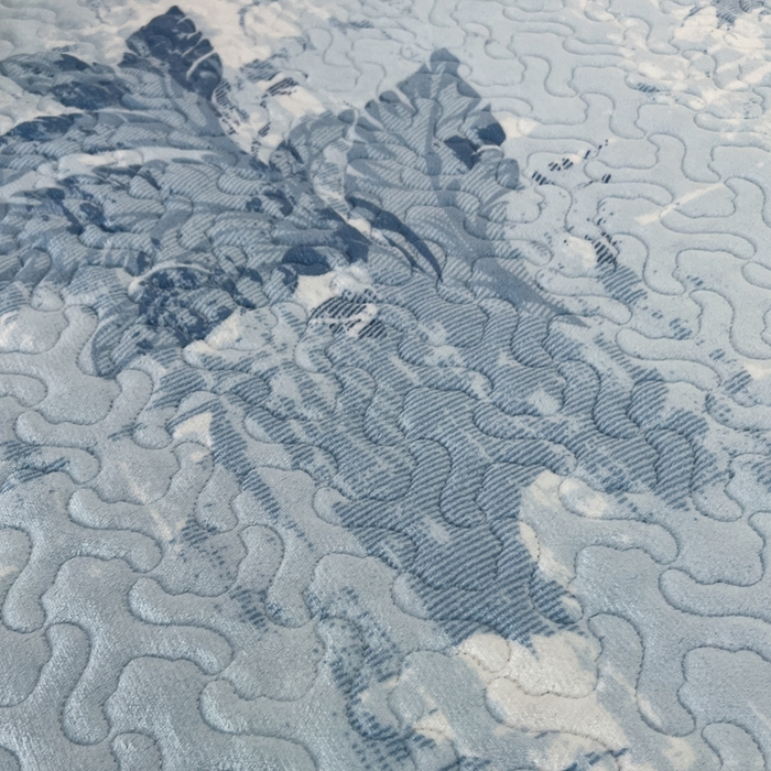 91家纺网 家纺一手货源 找家纺 有品 2025年牛奶绒花边5D跑量款夹棉床盖 国雅