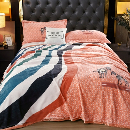 91家纺网 家纺一手货源 找家纺 （总）好艺佳毛毯 2025新款升级多功能3D数码印花毛毯 被套两用拉舍尔云毯