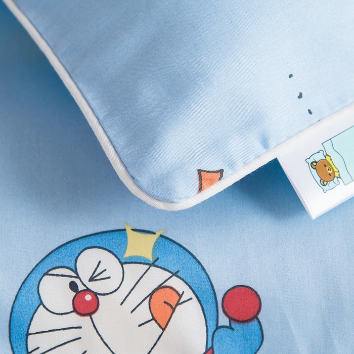 91家纺网 家纺一手货源 找家纺 2024新款A类60支印花儿童枕头套 蓝小胖