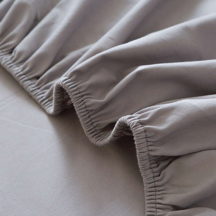 91家纺网 家纺一手货源 找家纺 晶缦家纺 2024新款全棉13376纯色喷气全棉磨毛单品床笠 暖芸馨-浅青灰