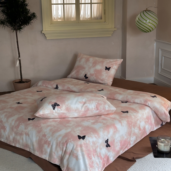 91家纺网 家纺一手货源 找家纺 怡家居 2024新款全棉磨毛印花四件套 悠然