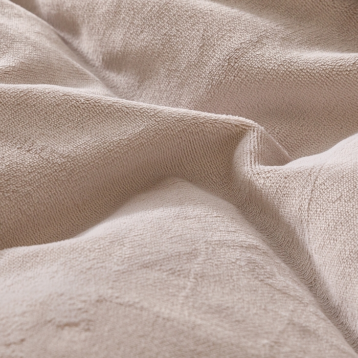 91家纺网 家纺一手货源 找家纺 蜜柚 2024新款纯色简约双拼高克重牛奶绒包边四件套 银灰+高级灰