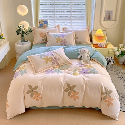 91家纺网 家纺一手货源 找家纺 （总）威布斯 2025新款加厚全棉磨毛四件套