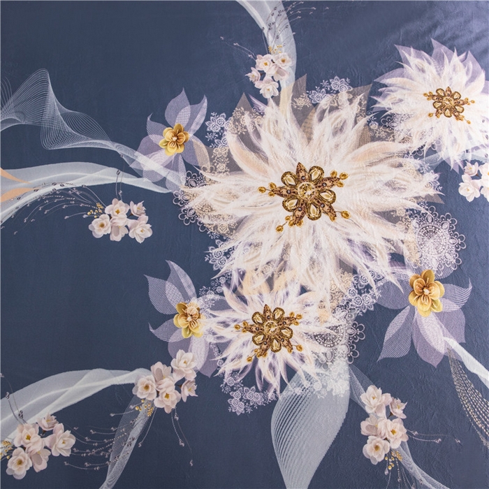 91家纺网 家纺一手货源 找家纺 梵克保罗 2024秋冬新款有氧臻棉绒数码印花9斤四件套（控价+100） 菲欧娜-兰