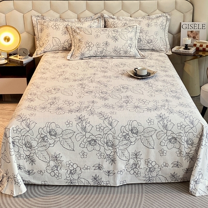 91家纺网 家纺一手货源 找家纺 （总）202新款全棉磨毛印花套件单品系列-单床单