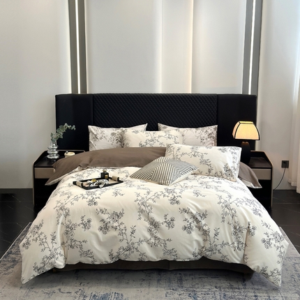 怡家居 2024新款全棉磨毛印花四件套 寻花集