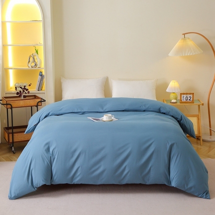 （总）2025新款100%棉13376纯色喷气全棉磨毛单品被套单件·保暖加厚素色纯棉磨毛单被套被罩斜纹