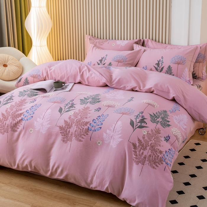 91家纺网 家纺一手货源 找家纺 威布斯 2025新款加厚纯棉全棉磨毛三件套四件套 丛林舞会