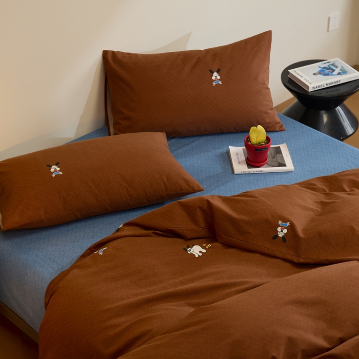 91家纺网 家纺一手货源 找家纺 怡家居 2024新款全棉磨毛印花四件套 小可爱