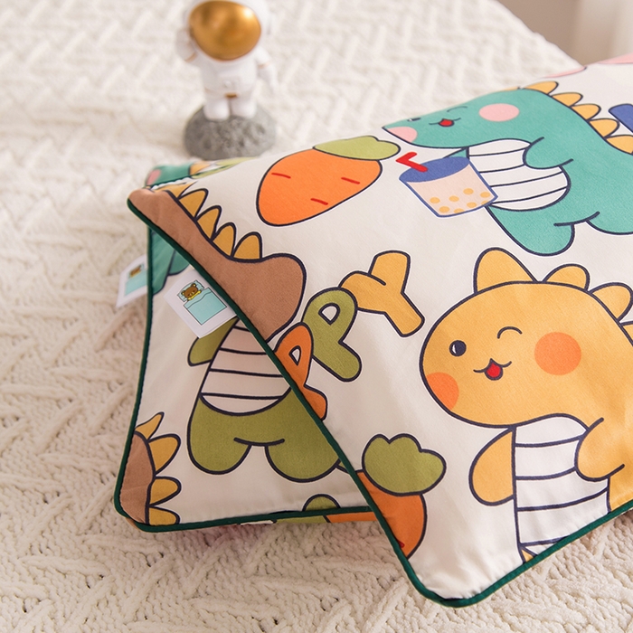 91家纺网 家纺一手货源 找家纺 （总）2024新款A类60支印花儿童枕套纯棉贡缎学生宝宝枕头套