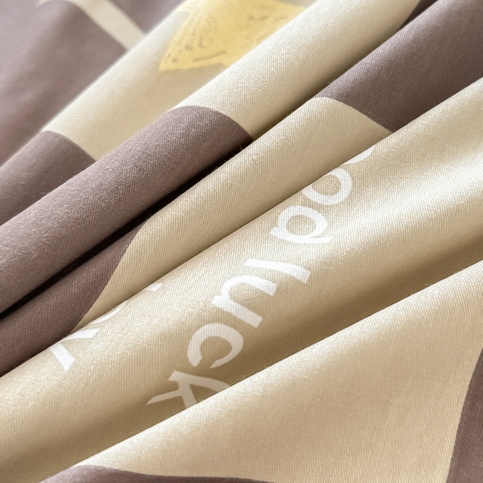 91家纺网 家纺一手货源 找家纺 呗旺鹿 2024新款全棉印花休闲风四件套 巧乐兹