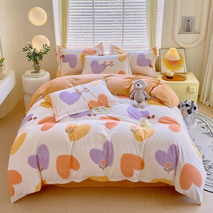 91家纺网 家纺一手货源 找家纺 （总）威布斯 2025新款加厚全棉磨毛四件套