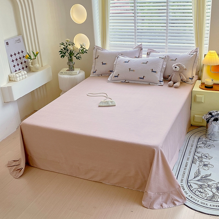 91家纺网 家纺一手货源 找家纺 威布斯 2025新款加厚纯棉全棉磨毛三件套四件套 绅士汪-咖