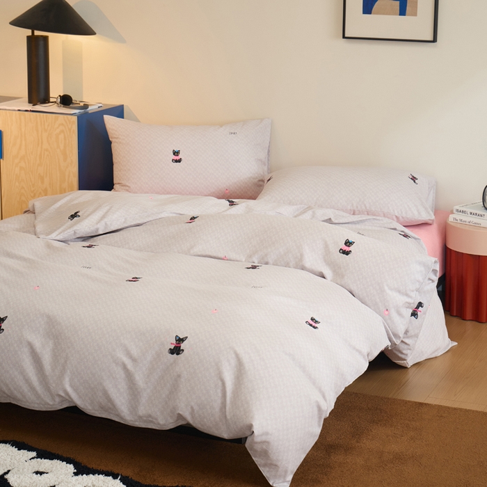 91家纺网 家纺一手货源 找家纺 怡家居 2024新款全棉磨毛印花四件套 萌宠