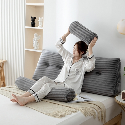 91家纺网 家纺一手货源 找家纺 （总）沐沐家纺 2026新款魔法绒三角靠背