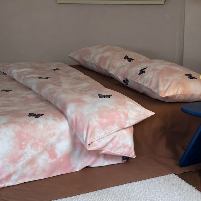 91家纺网 家纺一手货源 找家纺 怡家居 2024新款全棉磨毛印花四件套 悠然