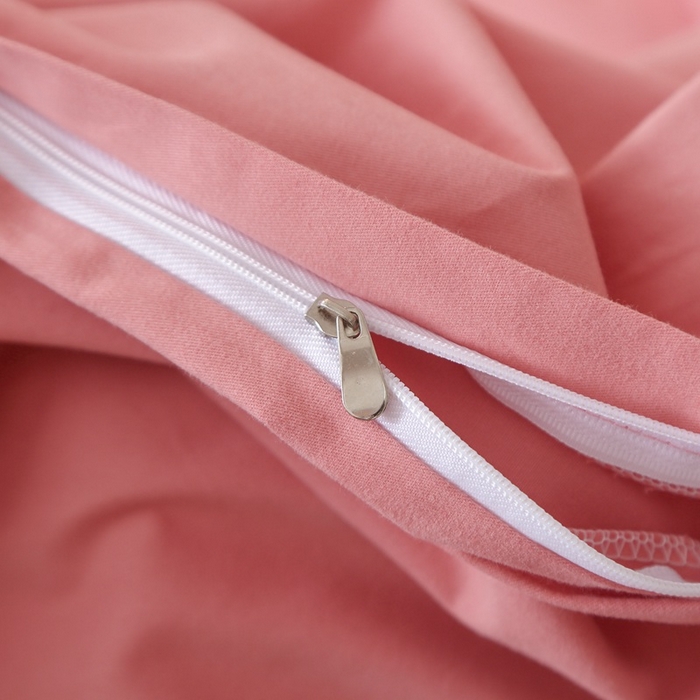 91家纺网 家纺一手货源 找家纺 晶缦家纺 2024新款全棉13376纯色喷气全棉磨毛单品被套 暖芸馨-蕊红玉