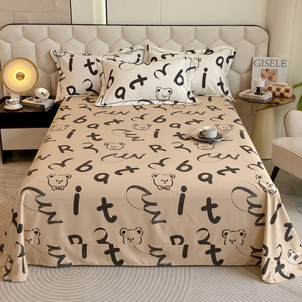 91家纺网 家纺一手货源 找家纺 （总）202新款全棉磨毛印花套件单品系列-单床单