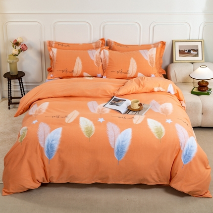 91家纺网 家纺一手货源 找家纺 （总）威布斯 2025新款加厚全棉磨毛四件套