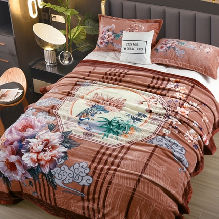 91家纺网 家纺一手货源 找家纺 （总）好艺佳毛毯 2025新款升级多功能3D数码印花毛毯 被套两用拉舍尔云毯