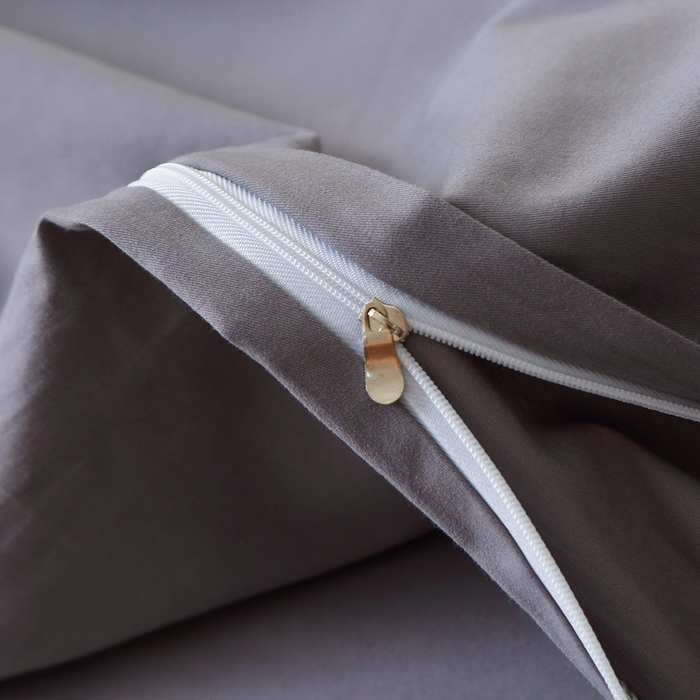 91家纺网 家纺一手货源 找家纺 晶缦家纺 2024新款全棉13376纯色喷气全棉磨毛单品被套 暖芸馨-深青灰