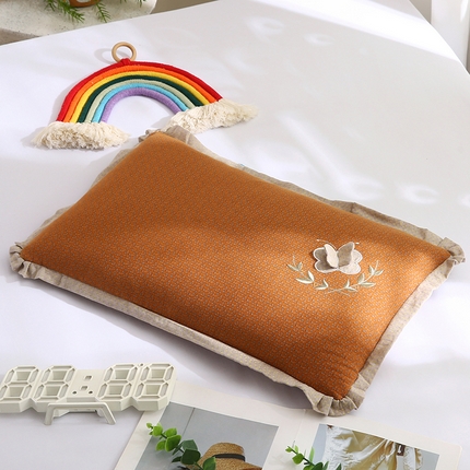 91家纺网 家纺一手货源 找家纺 （总）蔻眠 2024新款蝶梦-全棉立体刺绣甜荞麦护颈枕芯学生成人枕头