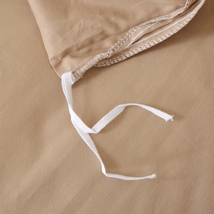 91家纺网 家纺一手货源 找家纺 晶缦家纺 2024新款全棉13376纯色喷气全棉磨毛单品被套 暖芸馨-鹿角棕